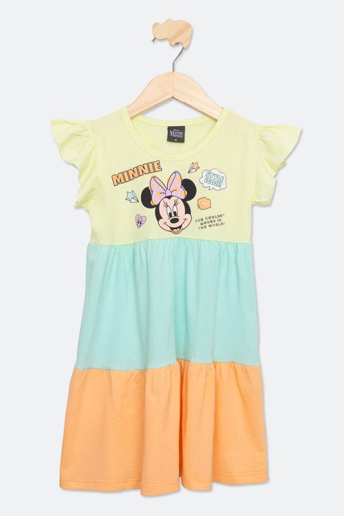 VESTIDO INF4/10NAS 107175C 3 M MINNIE - AMARELO