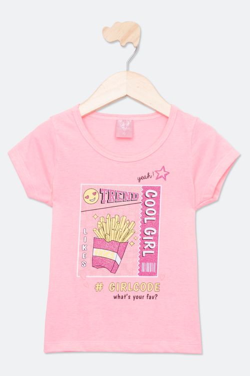 BLUSA INF4/8NAS 36403 BATATA RSA NEON - ROSA NEON