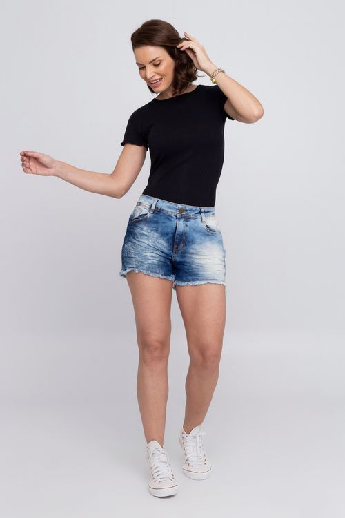 Shorts Jeans Feminino Jeans Claro