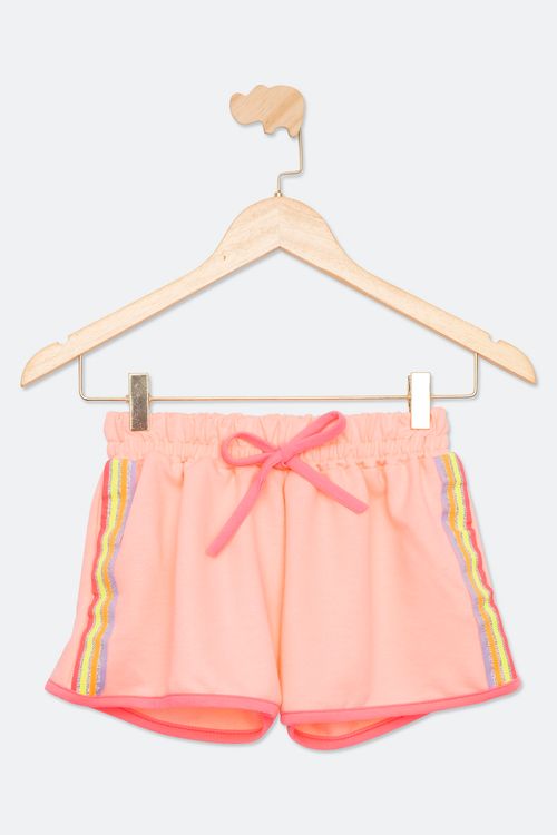 Shorts Juvenil Menino Tam 10 a 16 Coral Neon