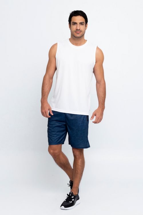 BERMUDA MASC ESP MEB103 DRYFIT MESCLA AZ - MESCLA AZUL