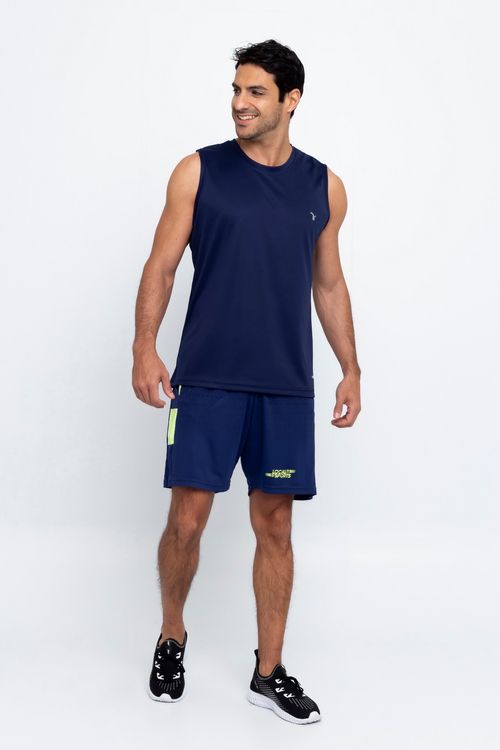 Short Masculino Esporte Local Marinho/Verde