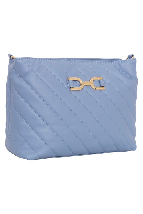 Bolsa Feminina Detalhe Fivela Azul