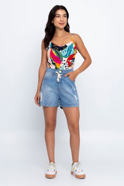 Shorts Feminino Jeans Claro