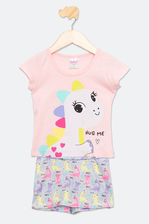 CONJ INF1/3NAS CD00665 SILK DIno - ROSA CLARO