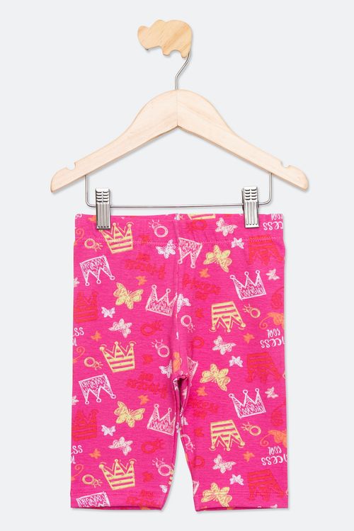 CICLISTA INF4/8NAS COROA NEON - ROSA NEON