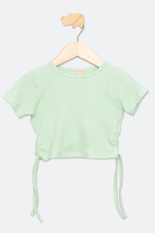 BLUSA INF4/8NAS PRG MENTA RIB LARG - VERDE CLARO