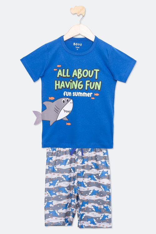 CONJUNTO INF4/8noS 122 TUBA INT ROYAL - AZUL MEDIO