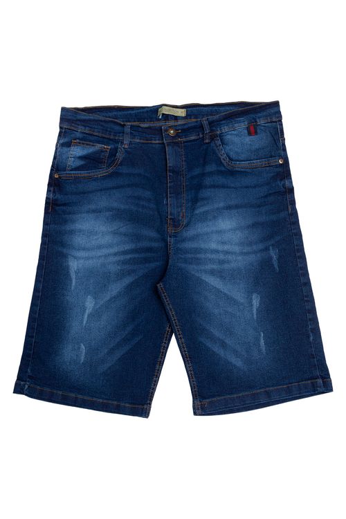 BERMUDA JEANS 8216 MASC SUPER DET PUIDO - JEANS AZUL ESCURO