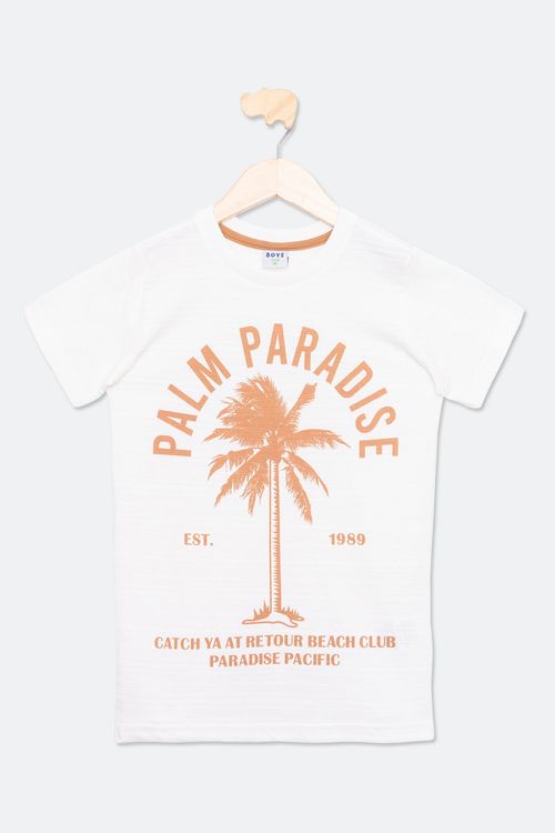 CAMISETA INF 10/16noS C77V24331 COQ MAQU - OFF WHITE