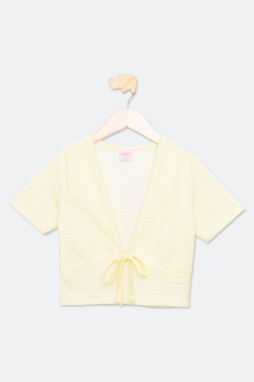 Blusa Infantil Feminina Tam 10 a 16 Anos Amarelo Neon