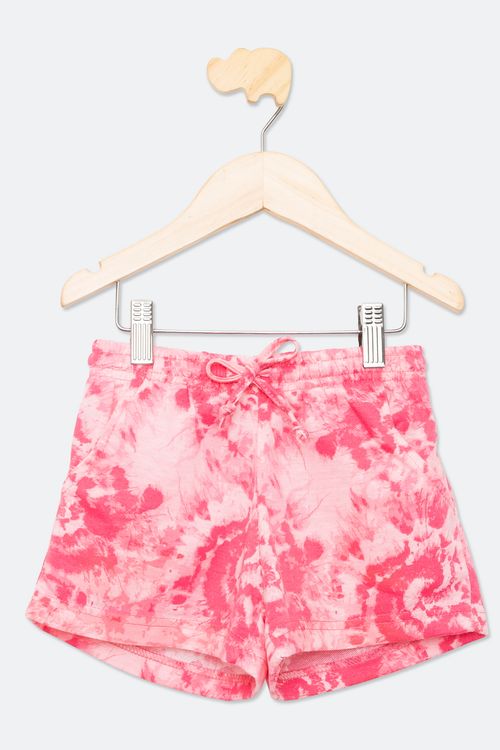 Shorts Infantil Menina Tam 4 a 8 French Terry Estampado
