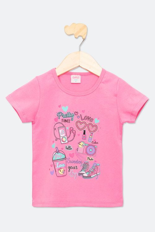 BLUSA INF4/8NAS 7989 SILK COPO APLIC RSA - ROSA MEDIO