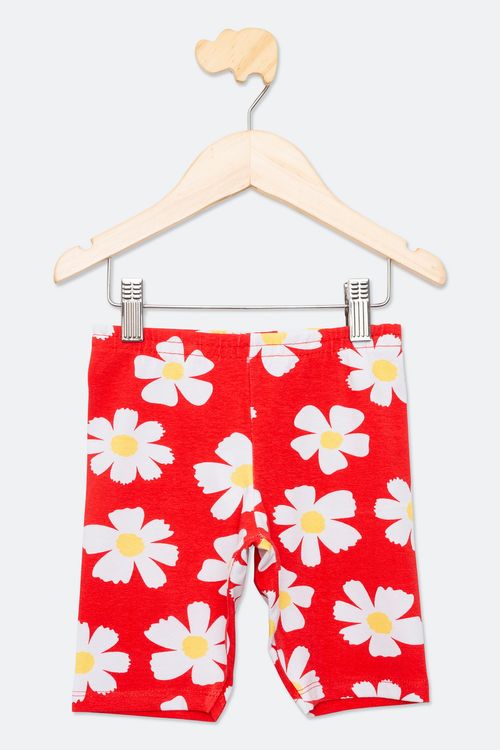 CICLISTA INF4/8NAS 2309 FLOR VERM - VERMELHO