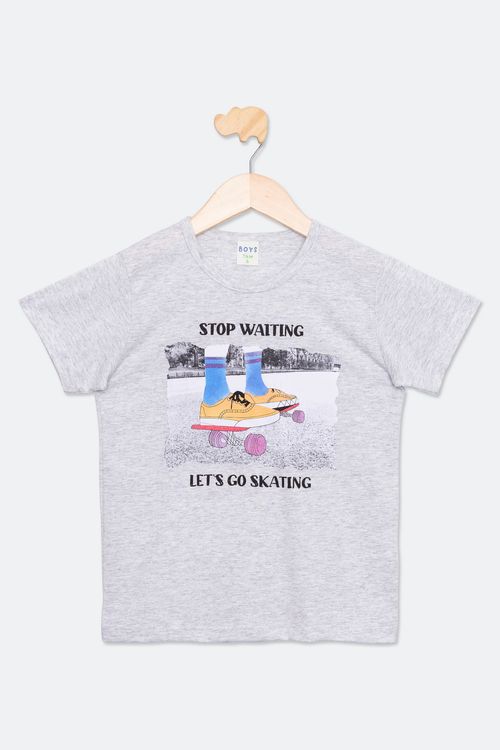 Camiseta Infantil Menino Mescla Tam 4/8