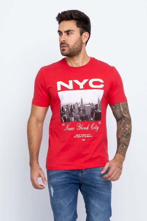 Camiseta Masculina Vermelha