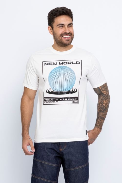 CAMISETA MASC MC STREET CAM1868 OFF - OFF WHITE