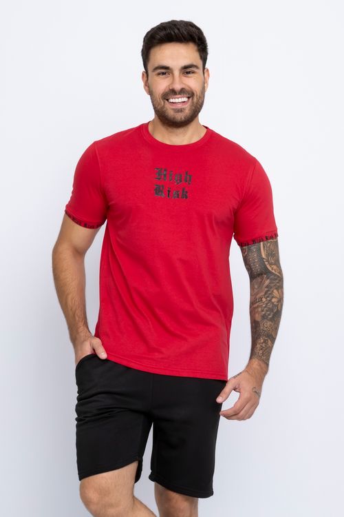 Camiseta Masculina Vermelha