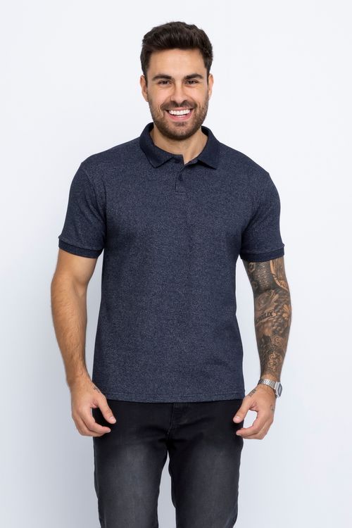 Camisa Polo Masculina Marinho