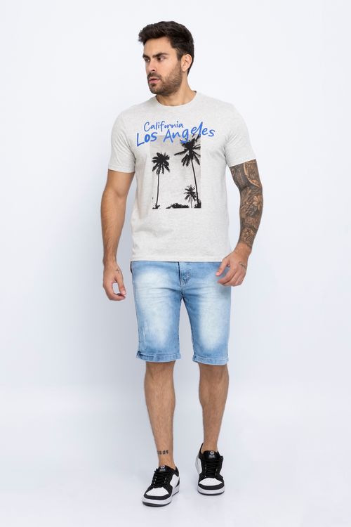 Bermuda Jeans Masculina Jeans Claro