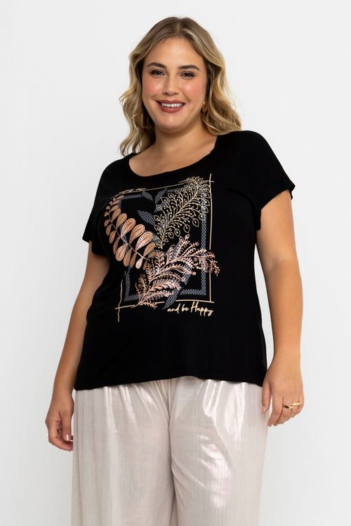 BLUSA FEM PROMO SILK VISCO - ESTAMPADO