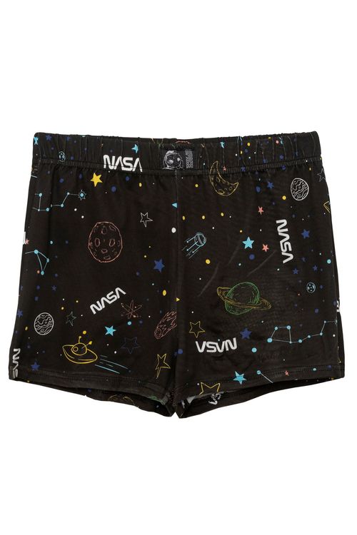 Cueca Samba Canção Juvenil Nasa Preta Tam 10 a 16