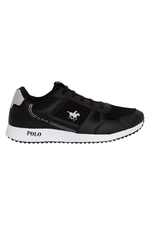 TENIS MASC PL-021 POLO PRETO - PRETO