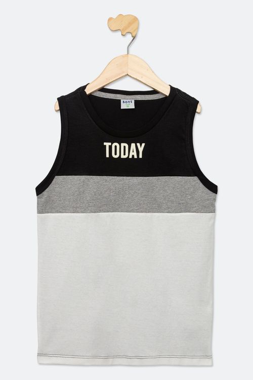 Regata Infantil Masculina Tam 10 a 16 Anos Off White