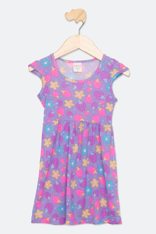 Vestido Infantil Feminino Tam 1 a 3 Anos Lilás