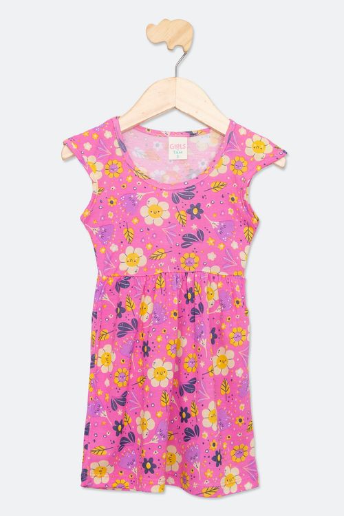 Vestido Infantil Feminino Tam 1 a 3 Anos Rosa