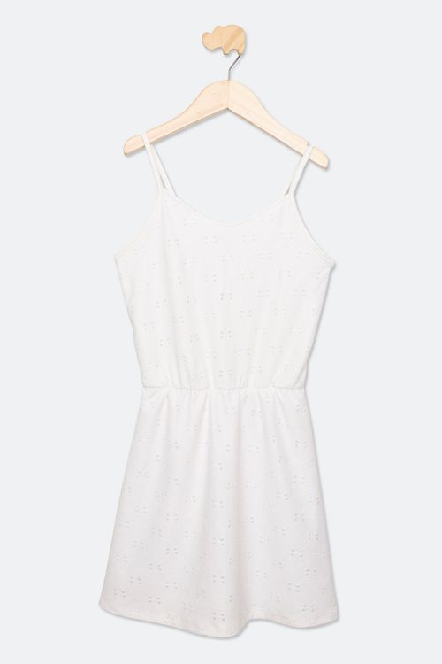 Vestido Juvenil Menina Tam 10 a 16 Laise Branco