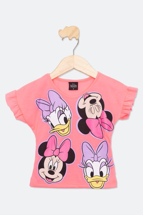 BLUSA INF1/3NAS 36345-1 SILK MINNIE - ROSA NEON