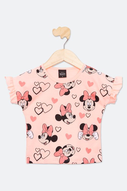 BLUSA INF1/3NAS 36345-3 ROT MINNIE - CORAL