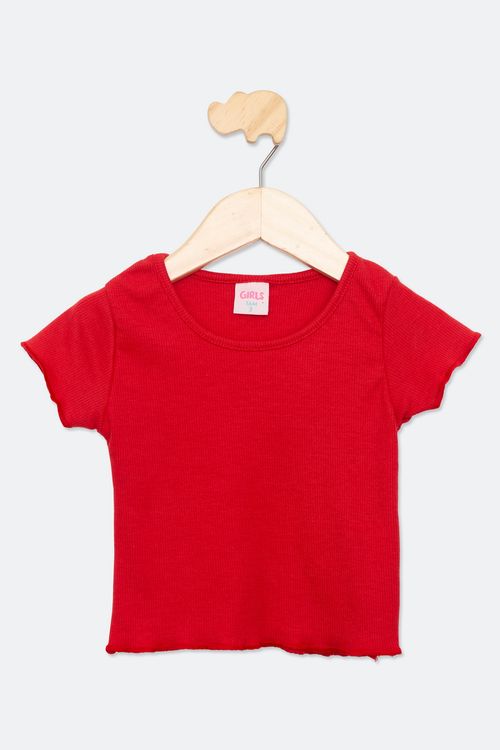 BLUSA INF1/3NAS RIB VERMELHA - VERMELHO