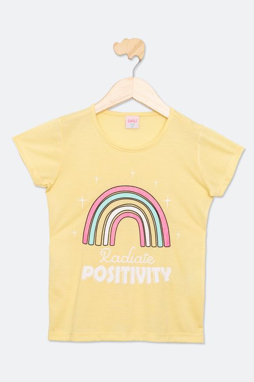 Blusa Infantil Menina Amarela Tam 10 a 16