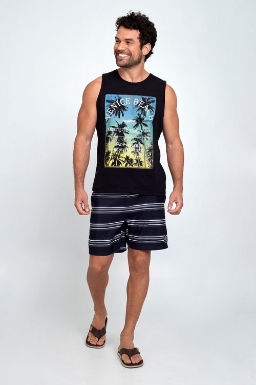 Bermuda Masculina Azul Marinho