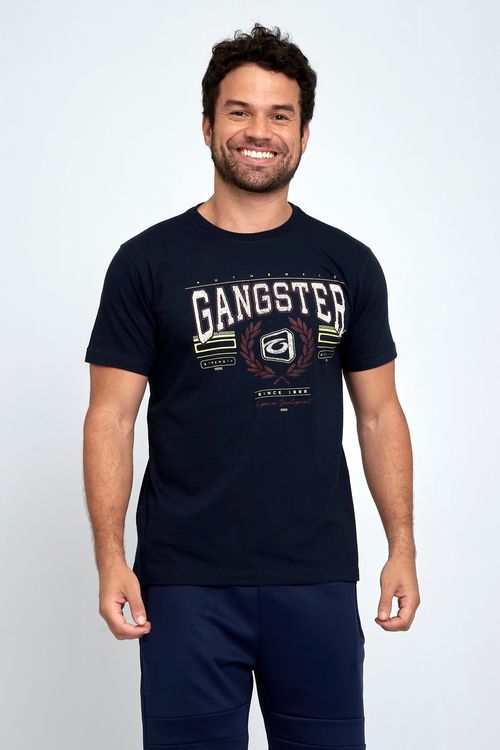CAMISETA MASC MC STREET GANGSTER MARINHO - MARINHO