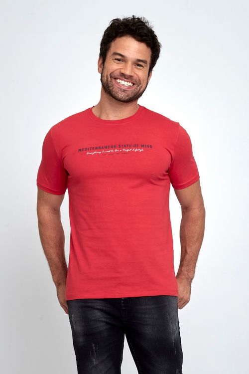 Camiseta Masculina Vermelha