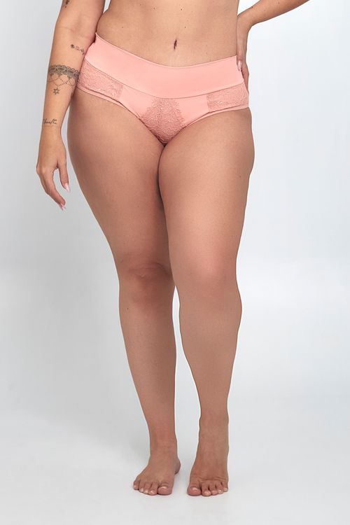 CALCINHA FPM BIQUINI MICRO RENDA - ROSA CLARO