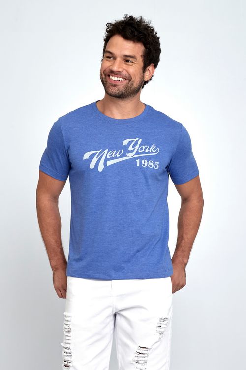 Camiseta Masculina Azul