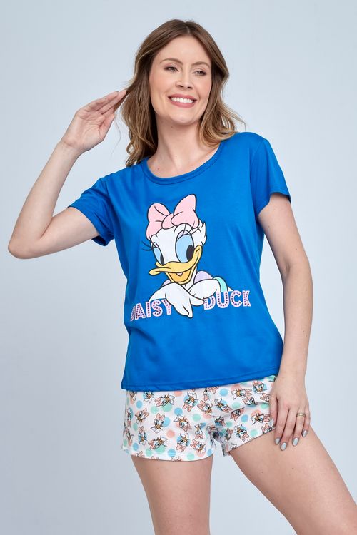 PIJAMA LING JOV LPJ 321 MC MARGARIDA AZU - ESTAMPADO