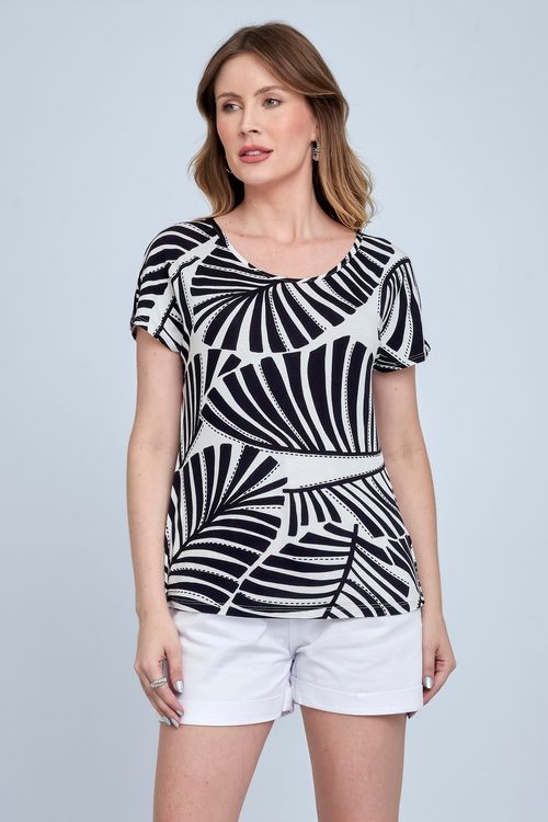 Blusa Feminina Viscolycra Estampada