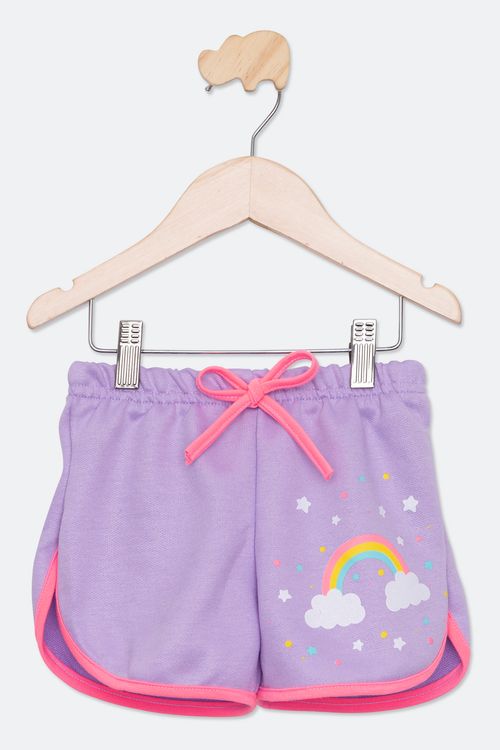 SHORTS INF4/8NAS C242447 LILAS ARC IRIS - LILAS