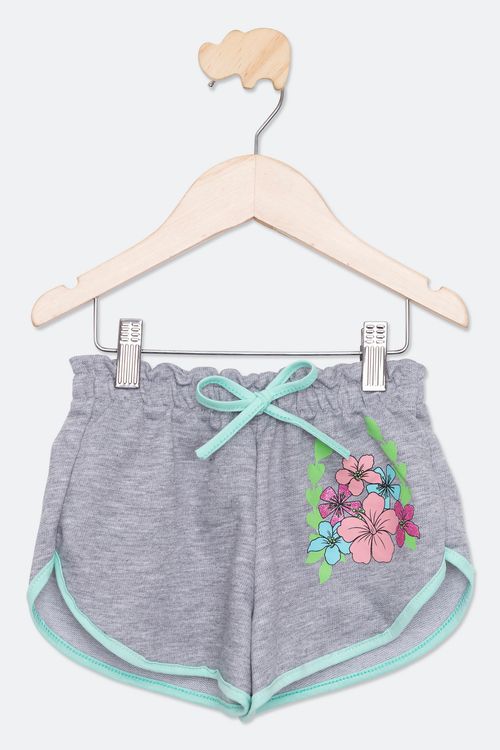 Shorts Infantil Estampado Mescla Tam 4 a 8