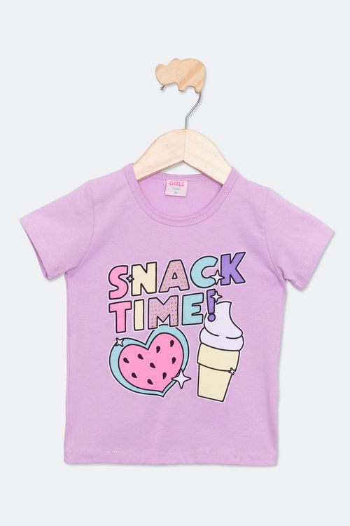 BLUSA INF4/8NAS SNACK TIME LILAS LIST - LILAS