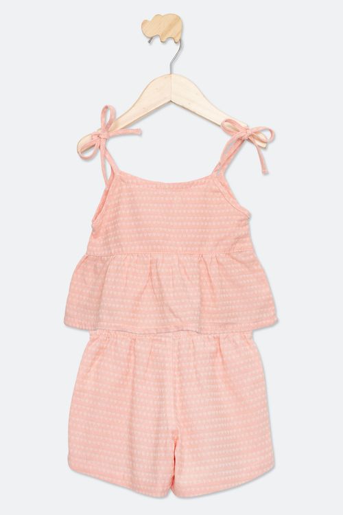 Conjunto Infantil 4 a 8 anos - Rosa