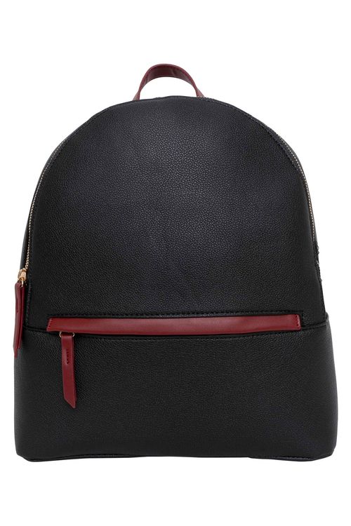 Mochila Feminina Bolso Externo Preta