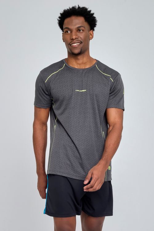 Camiseta Masculina Esportiva Chumbo