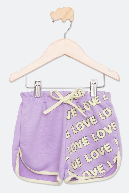 SHORTS INF4/8NAS LOVE LILAS - LILAS