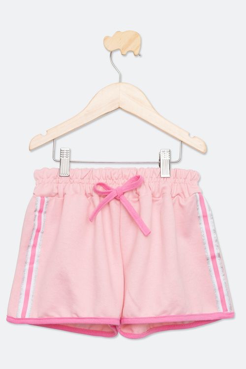 Shorts Juvenil Menino Tam 10 a 16 Rosa Claro